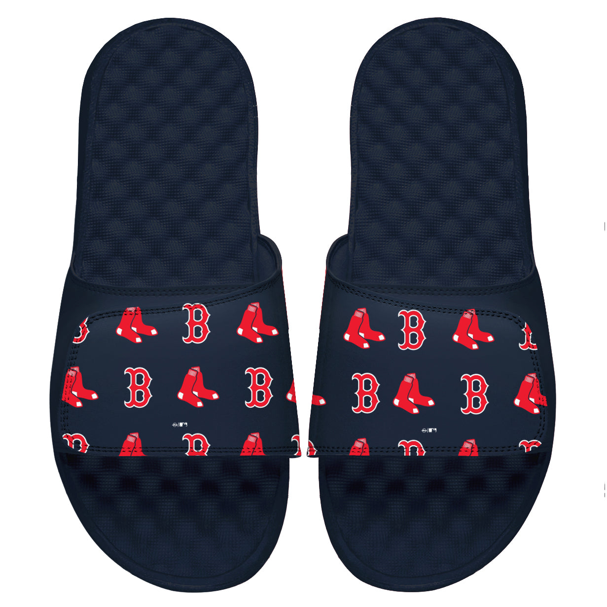 Red Sox Loudmouth Pattern Navy Slides