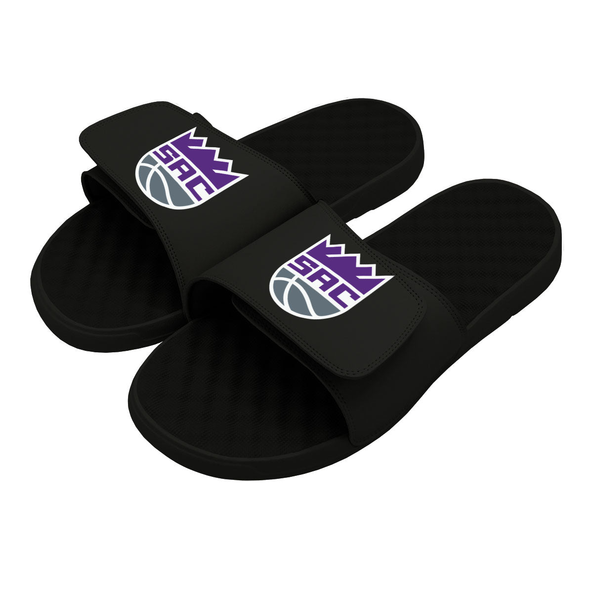 Lids Sacramento Kings ISlide Away Jersey Split Slide Sandals - Black
