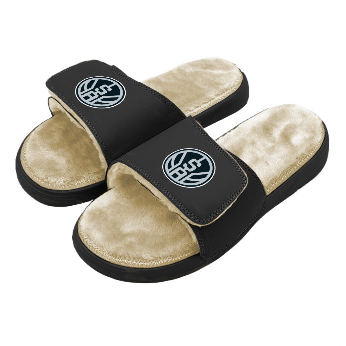 San Antonio Spurs Secondary Tan Fur Slides