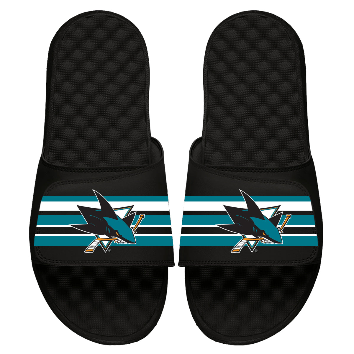 San Jose Sharks Stripes Slides