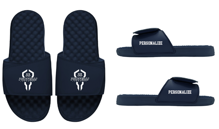 Piatelli Lacrosse Navy PERSONALIZE Slides