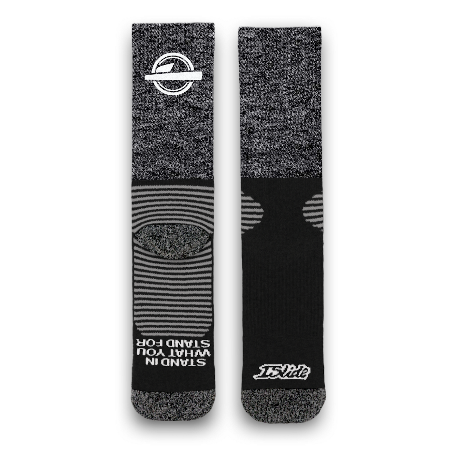 Black Heathered Socks