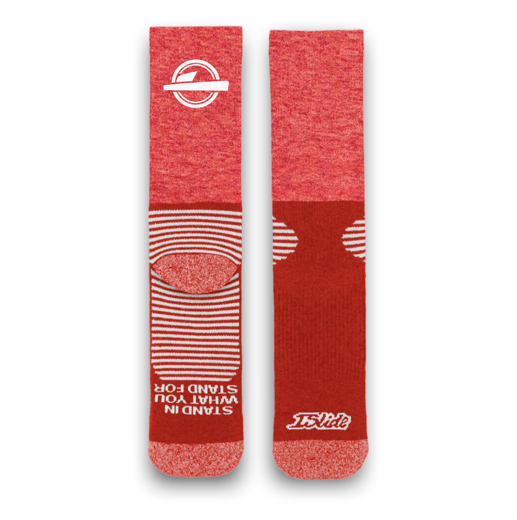Red Heathered Socks