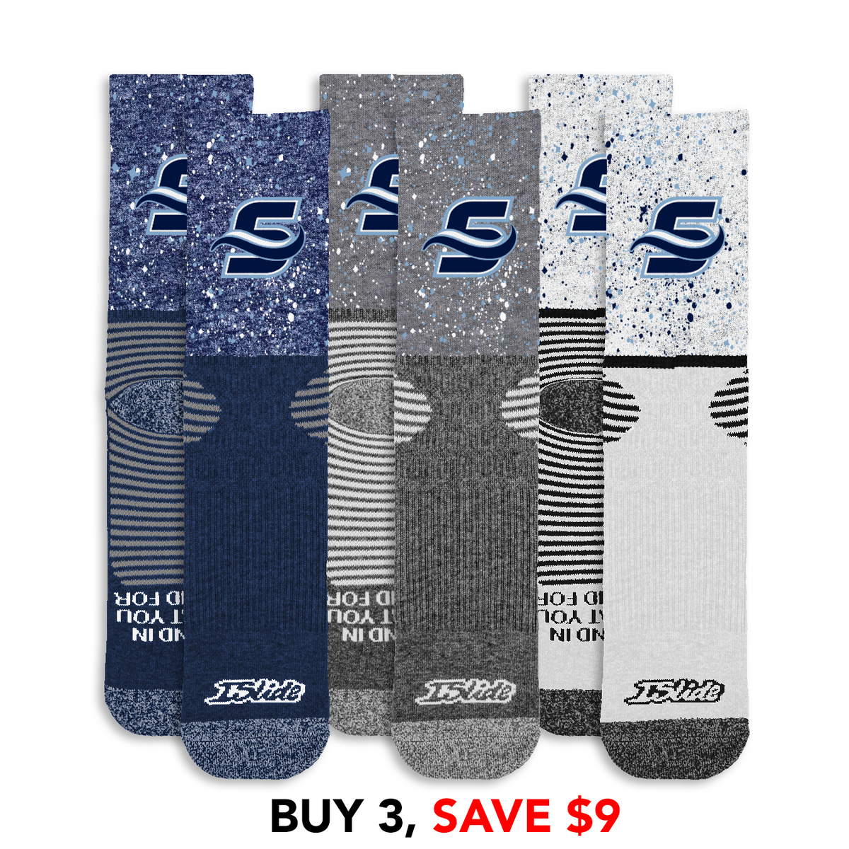 Seacoast Softball Speckle Socks Bundle