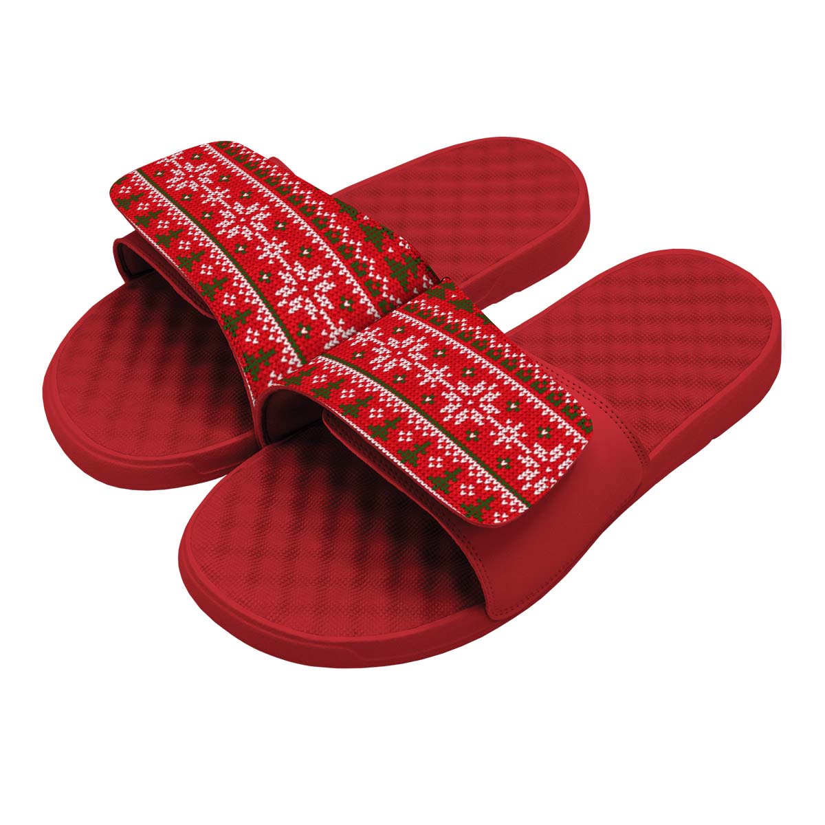 Ugly Sweater Red Slides
