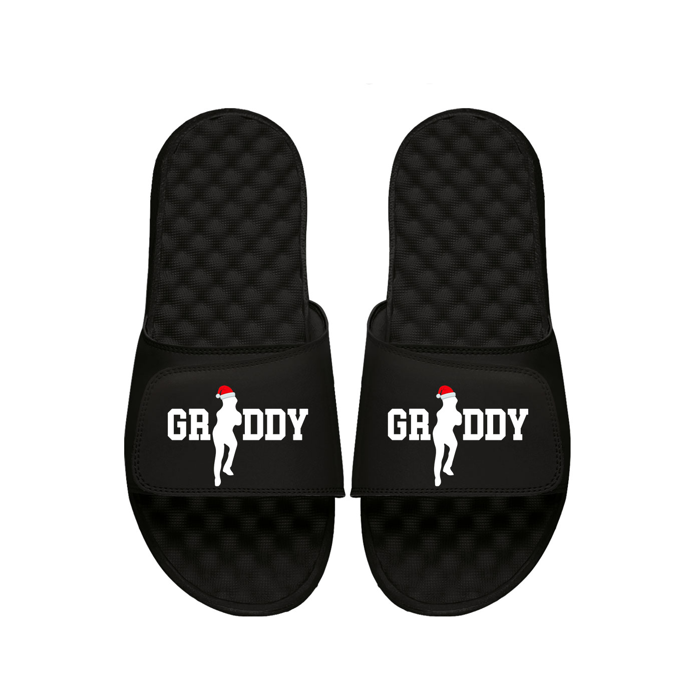 Xmas Griddy Black Slides