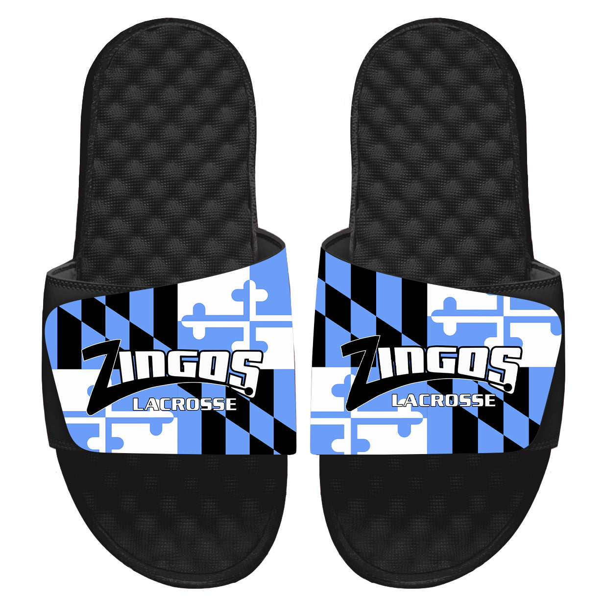 Zingos Lacrosse Black Slides