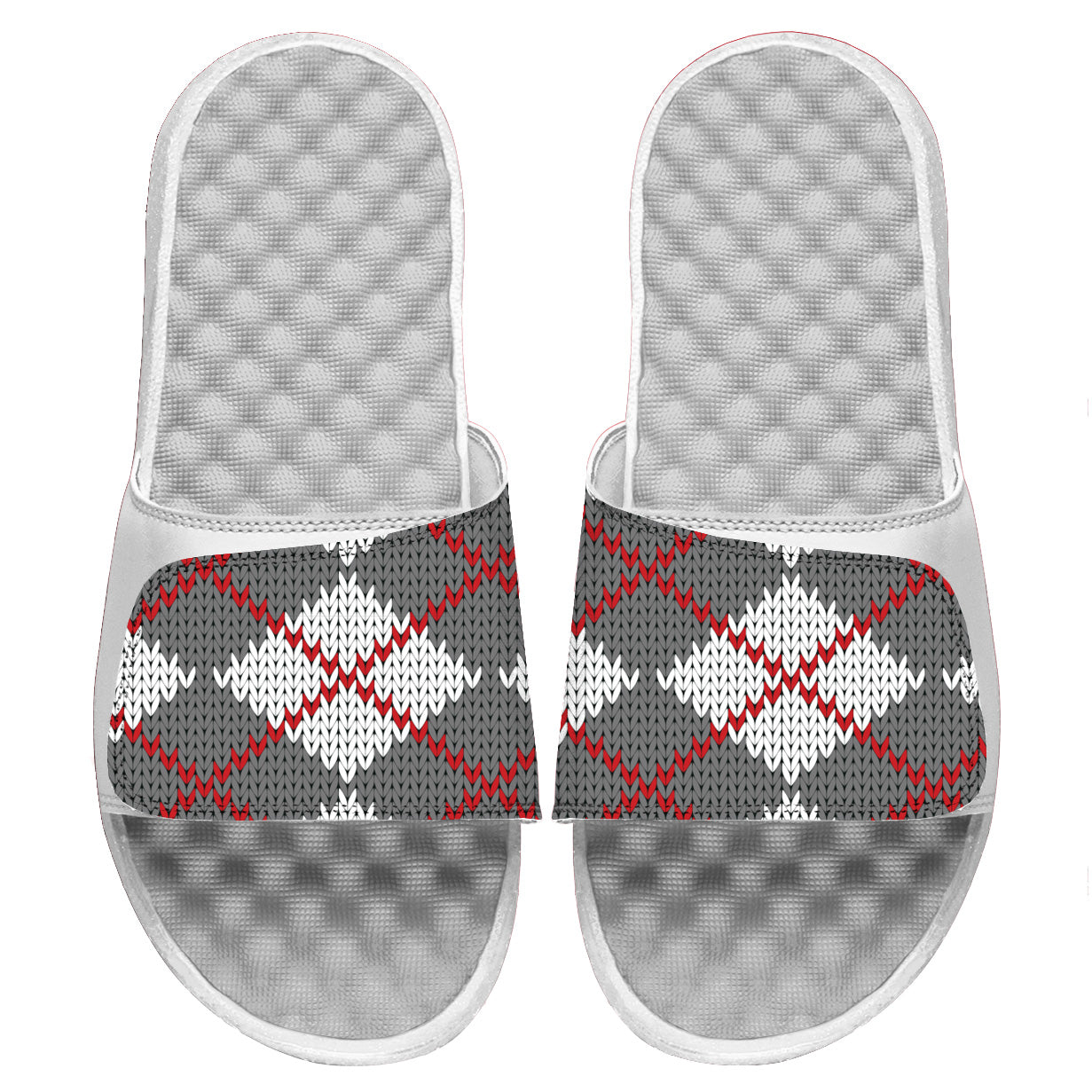 Argyle White Slides