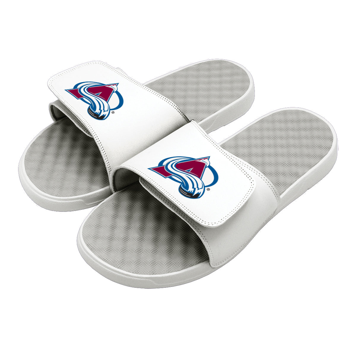 ISlides Official - Colorado Avalanche Primary 8 / Great White Slides - Sandals - Slippers