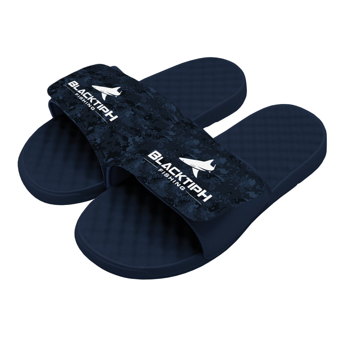 BlacktipH Fishing Navy Camo Slides