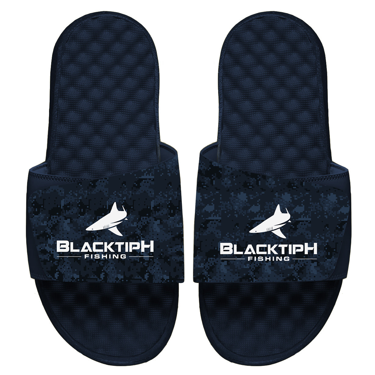 BlacktipH Fishing Navy Camo Slides