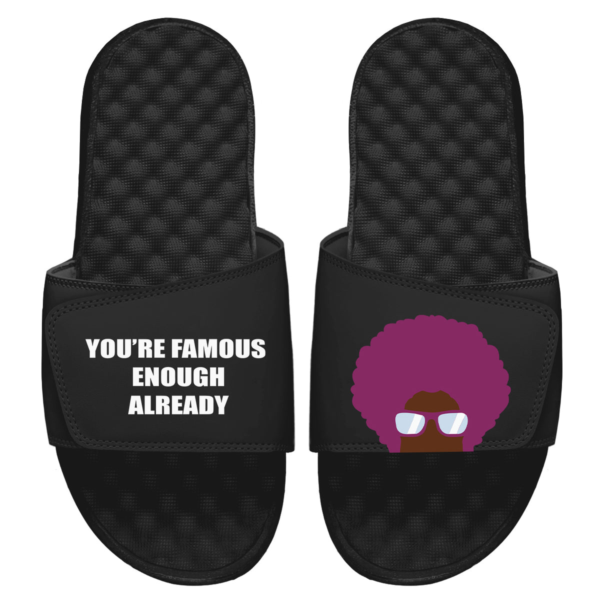 Famous Enough Afro Split Slides