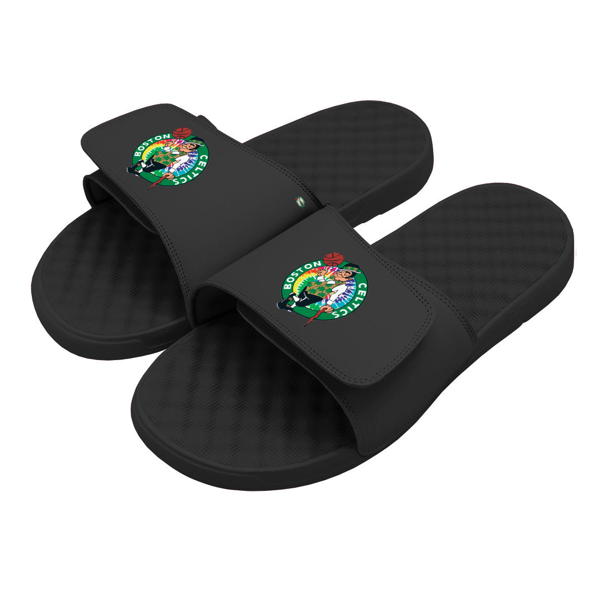 Celtics Tie Dye Clip Slides