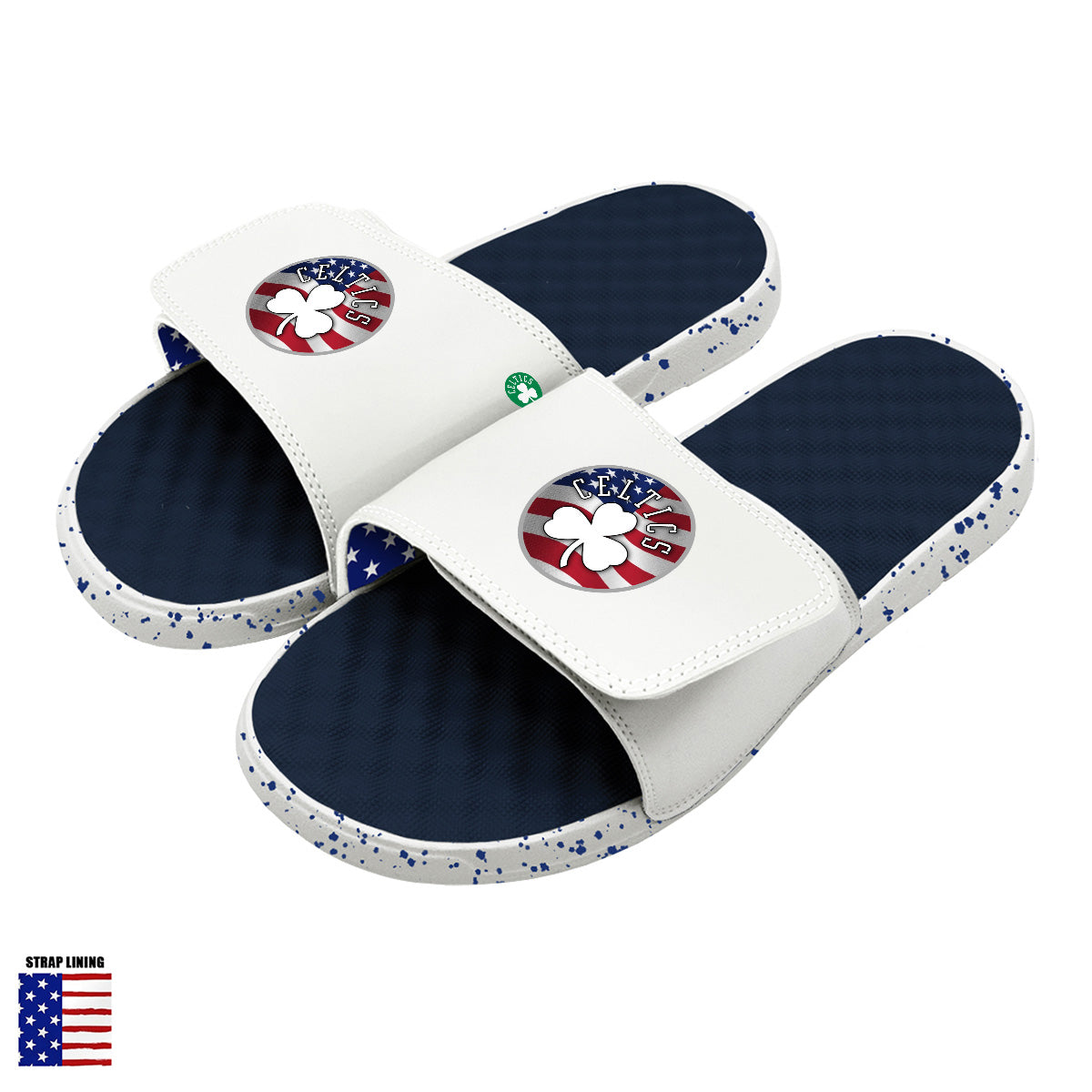 Boston Celtics Navy Americana Slides