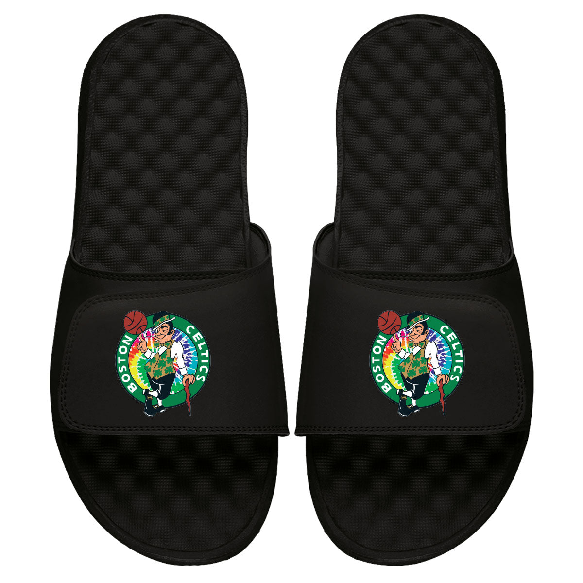Celtics Tie Dye Clip Slides