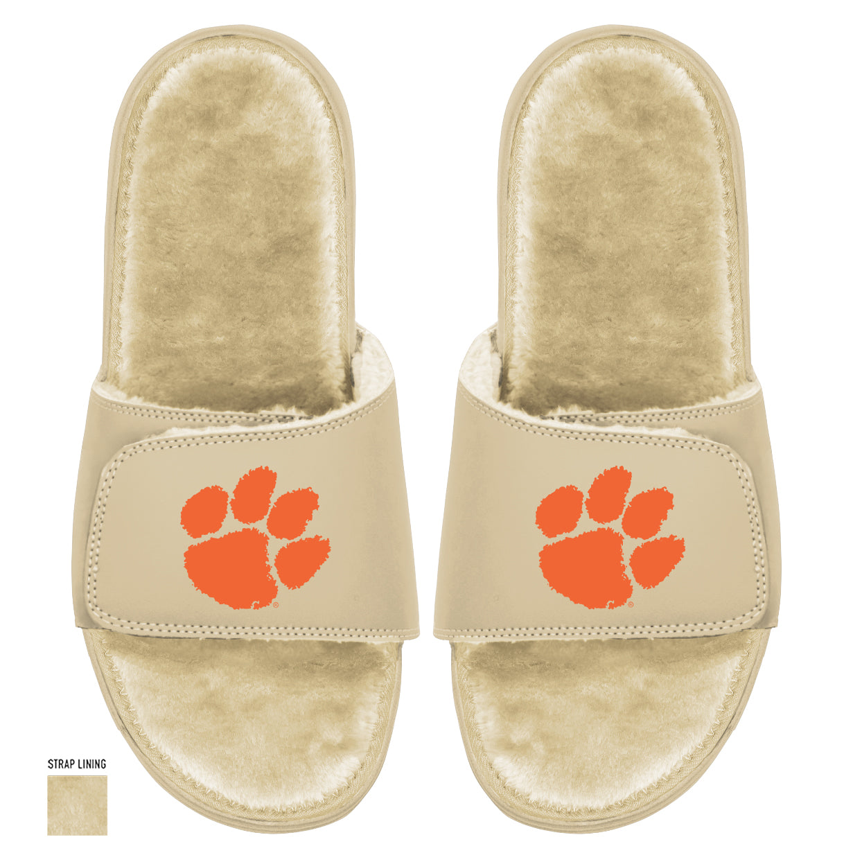 Clemson Dune Fur Slides