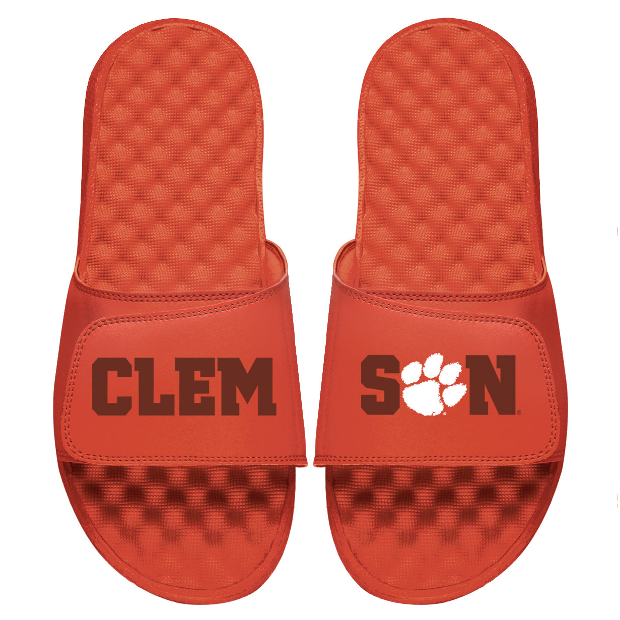 Clemson Tonal Pop Orange Slides