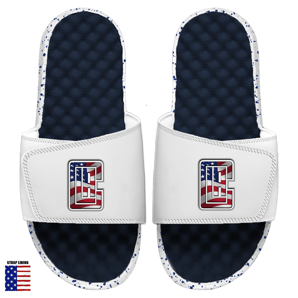 LA Clippers Navy Americana Slides