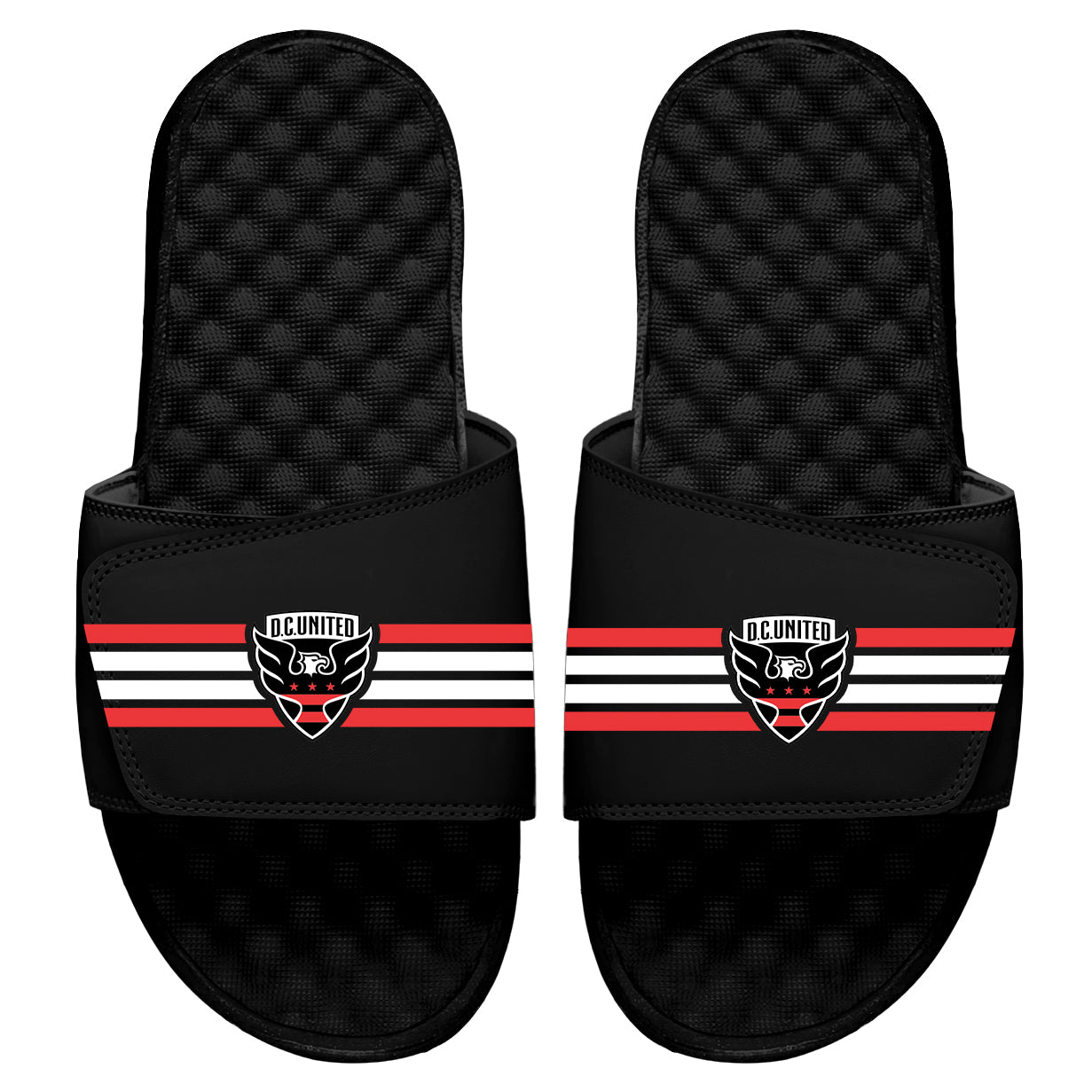 DC United Stripes Slides