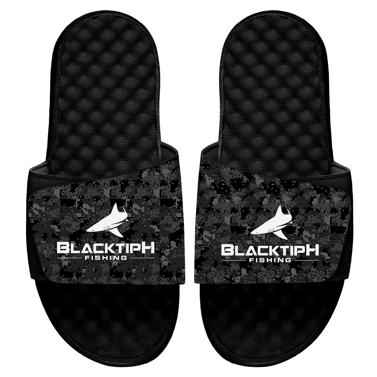 BlacktipH Fishing Black Camo Slides