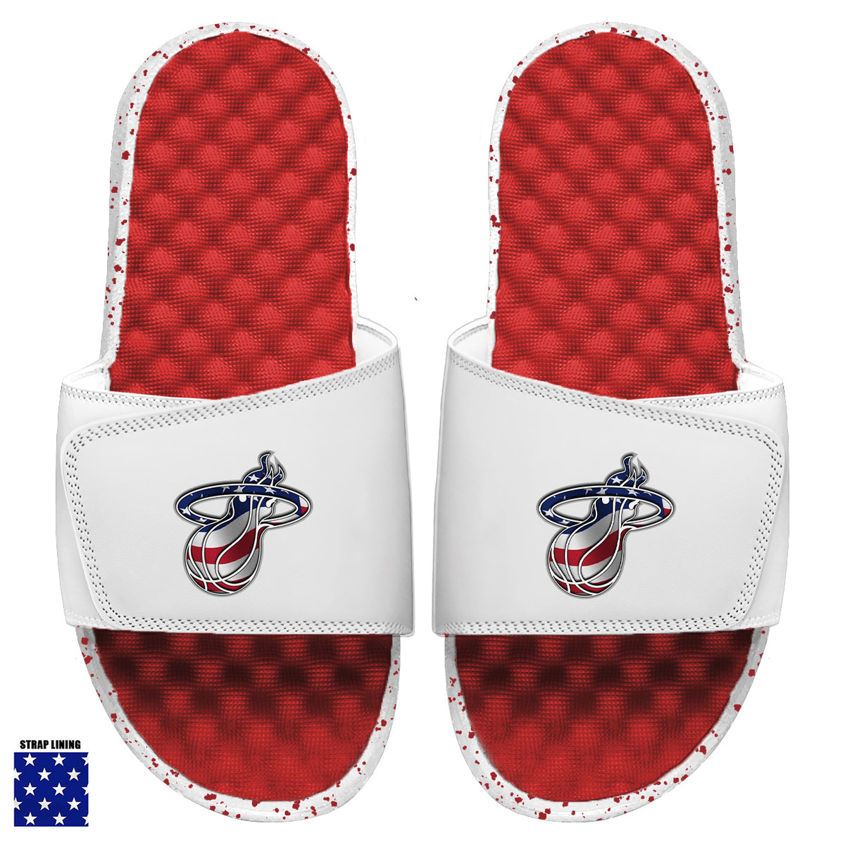 Miami Heat Red Americana Slides
