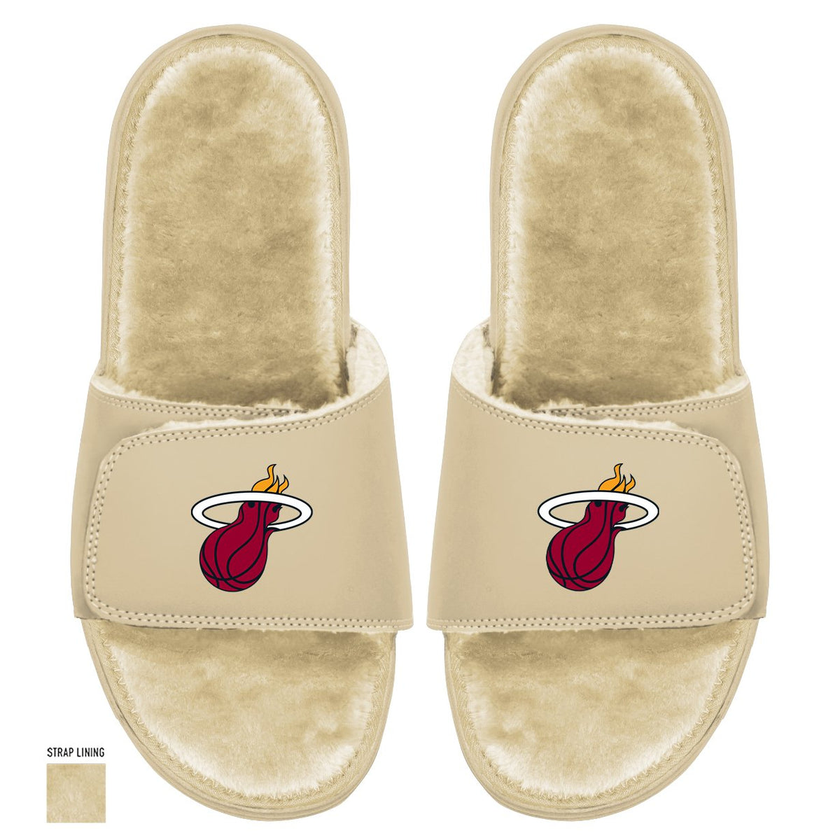 Miami Heat Primary Fur Slides