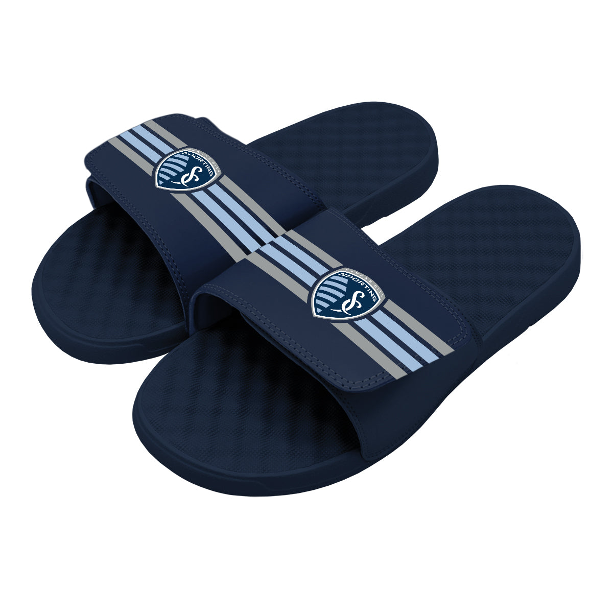 Sporting Kansas City Stripes Slides