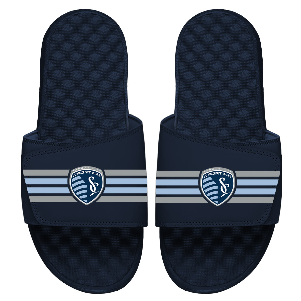 Sporting Kansas City Stripes Slides