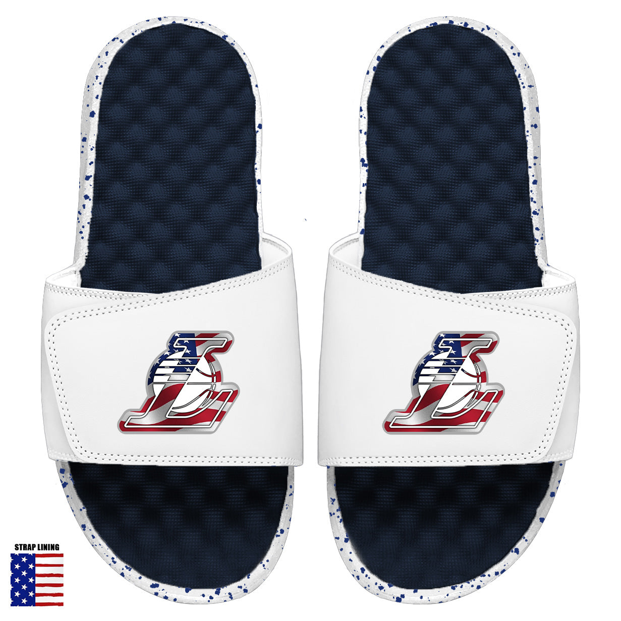 LA Lakers Navy Americana Slides