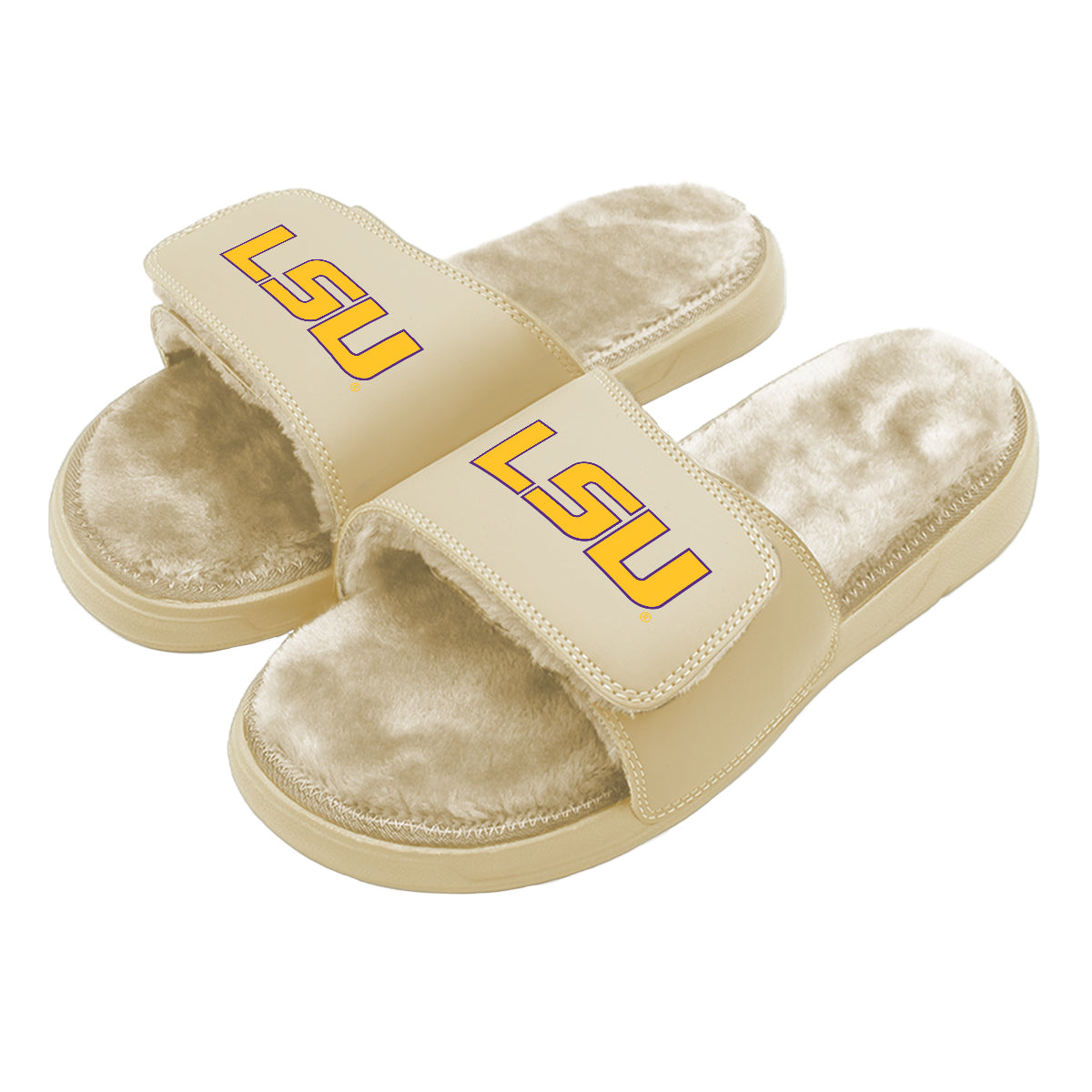 LSU Dune Fur Slides