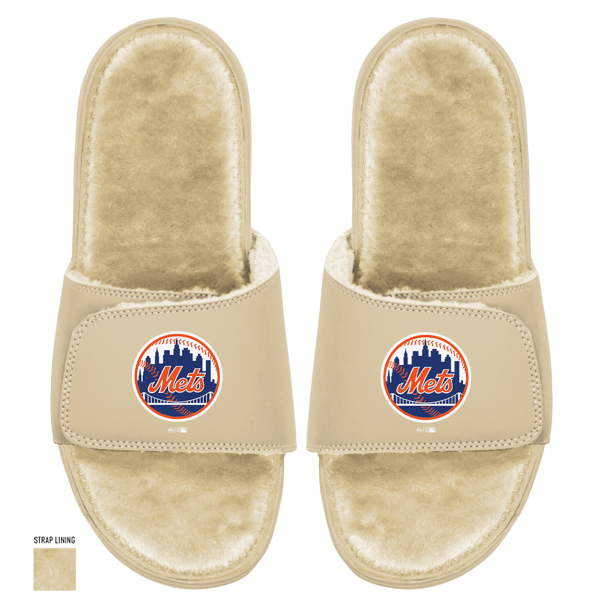 New York Mets Dune Fur Slides