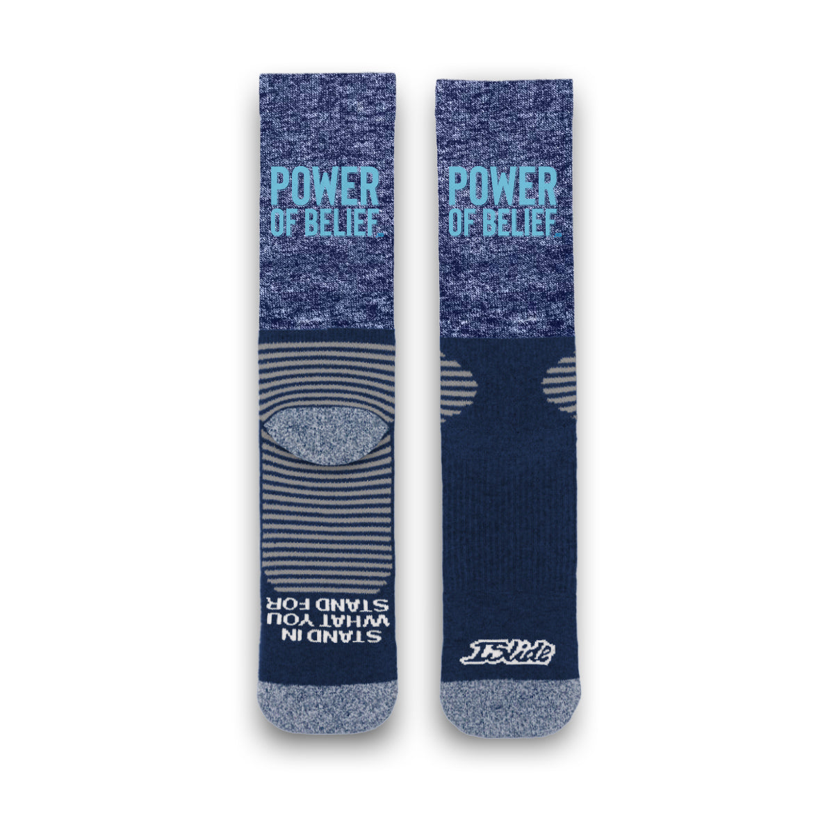 Power of Belief Socks Blue
