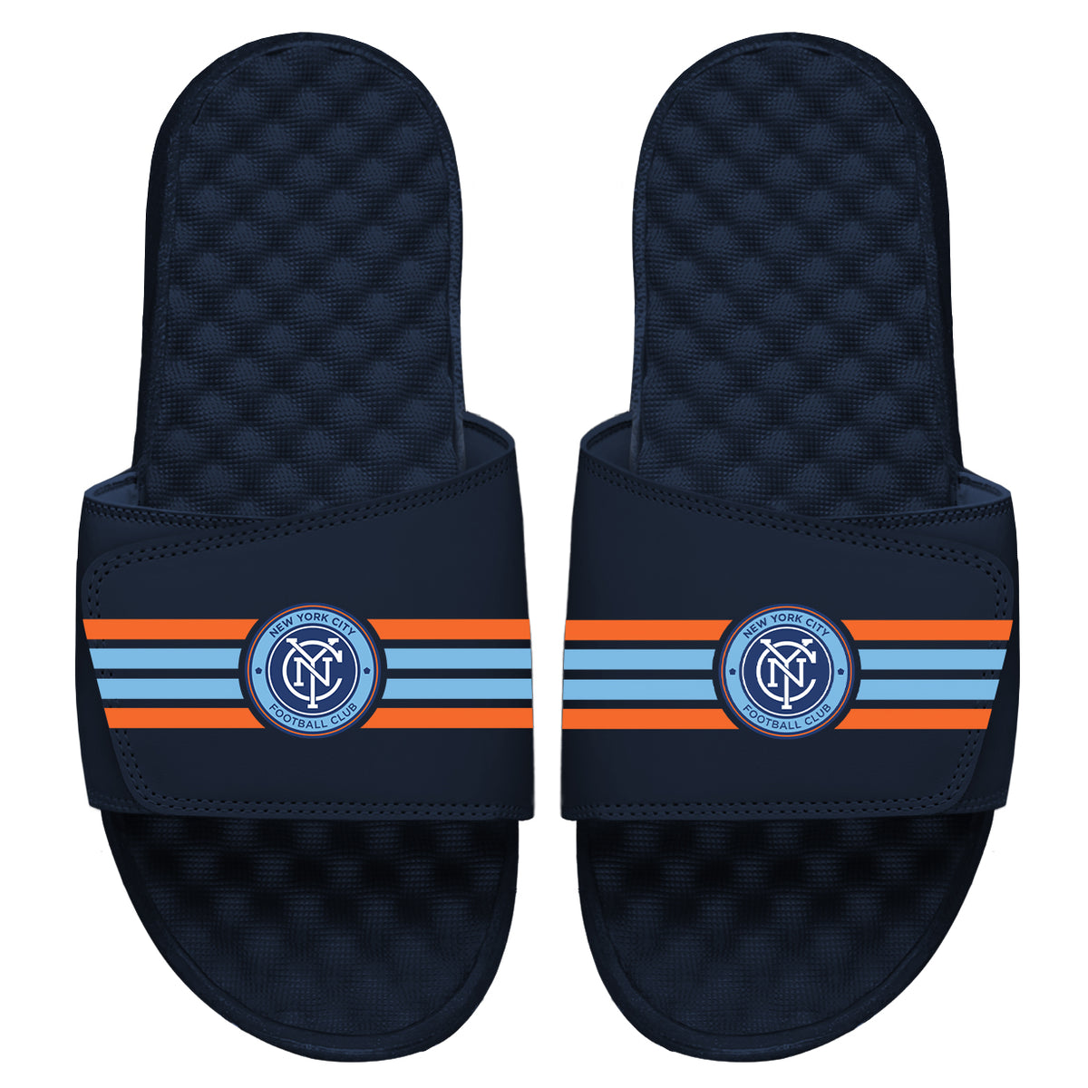 NYC FC Stripes Slides