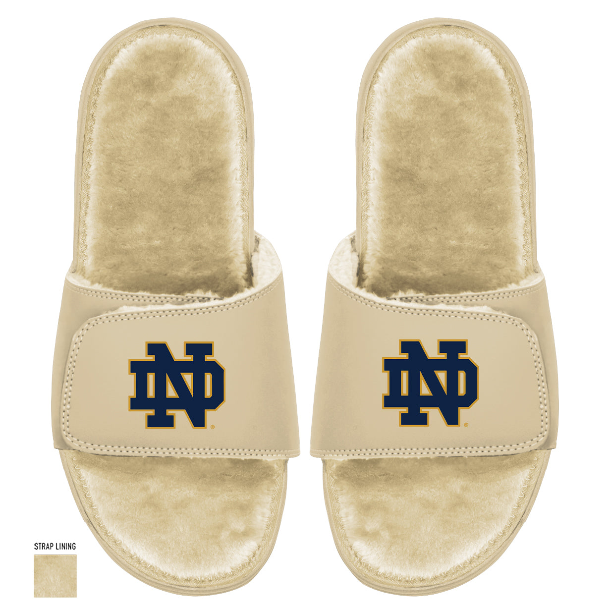 Notre Dame Dune Fur Slides