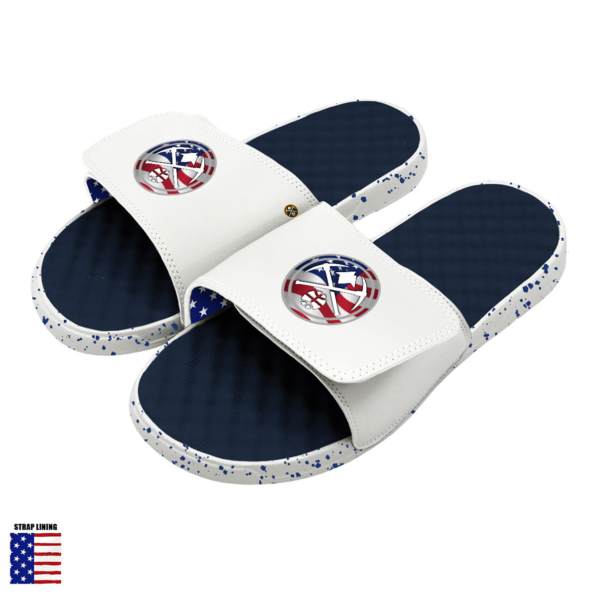 Denver Nuggets Navy Americana Slides