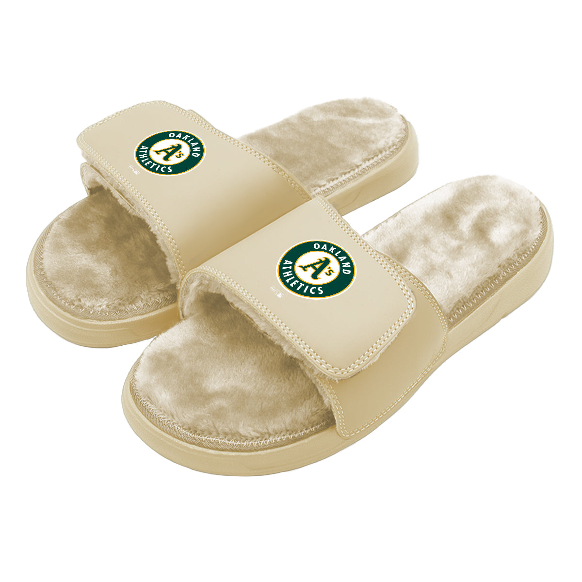 Oakland Athletics Dune Fur Slides