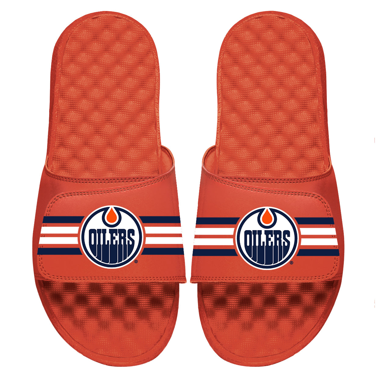 Oilers Stripes Slides