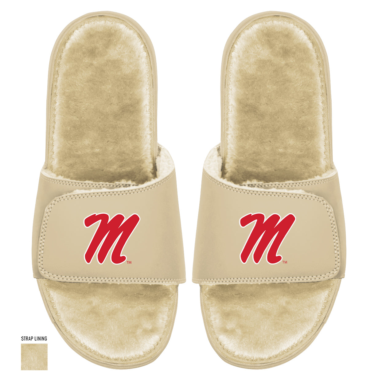 Ole Miss Dune Fur Slides