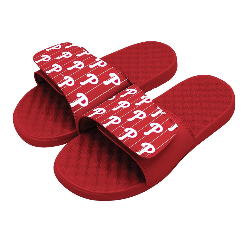 Islides Official - Phillies Loudmouth Pattern 4 / Red Slides - Sandals - Slippers