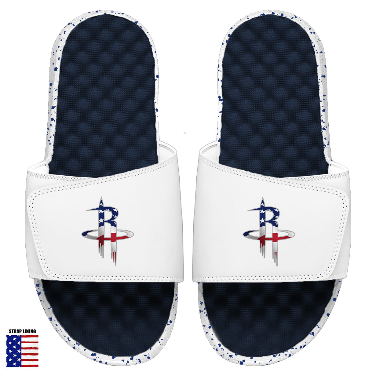 Houston Rockets Navy Americana Slides