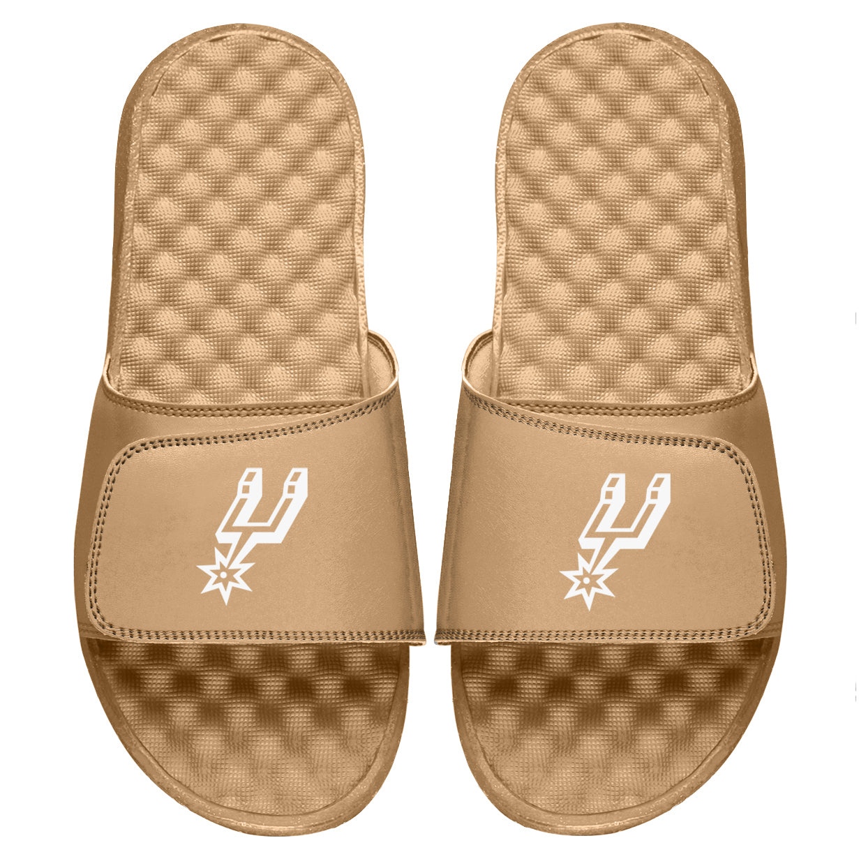 Men's ISlide Brown San Antonio Spurs Faux Fur Slides