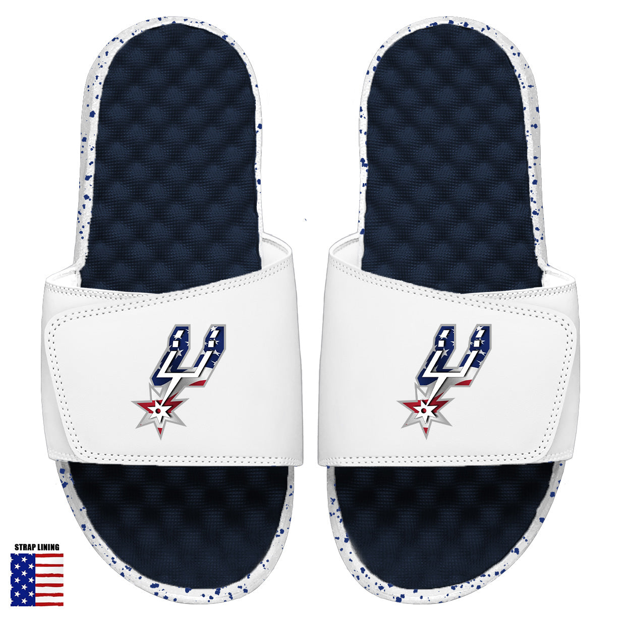 San Antonio Spurs Navy Americana Slides