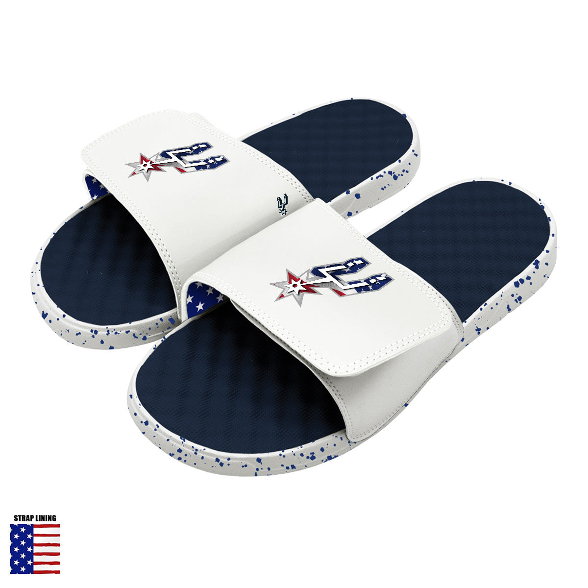 San Antonio Spurs Navy Americana Slides