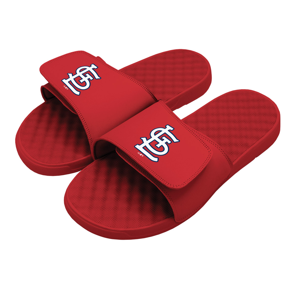 Men's ISlide Gray St. Louis Cardinals Camo Slide Sandals