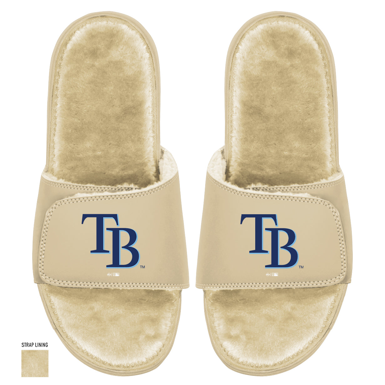 Tampa Bay Rays Dune Fur Slides