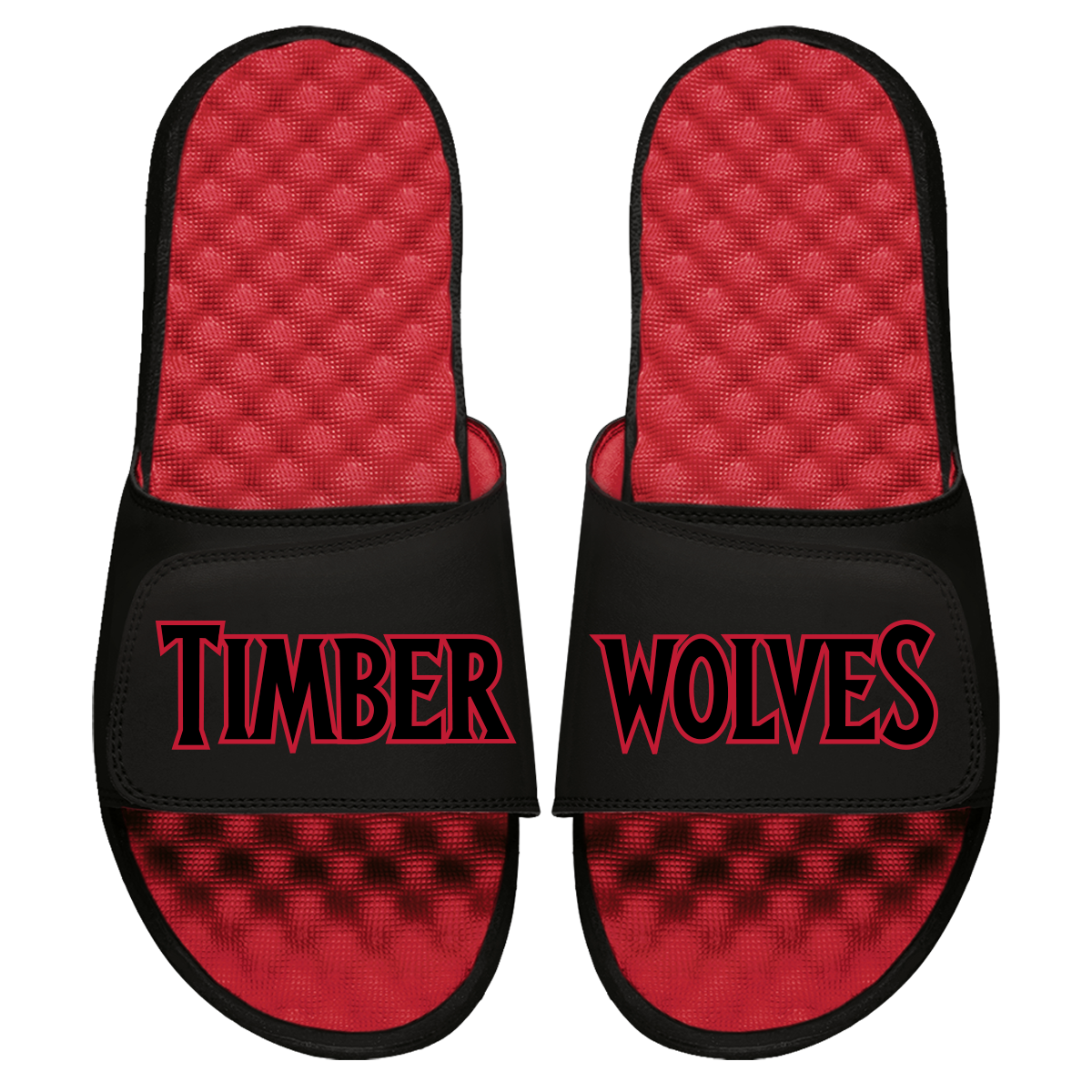 Minnesota Timberwolves Wordmark BRED Slides