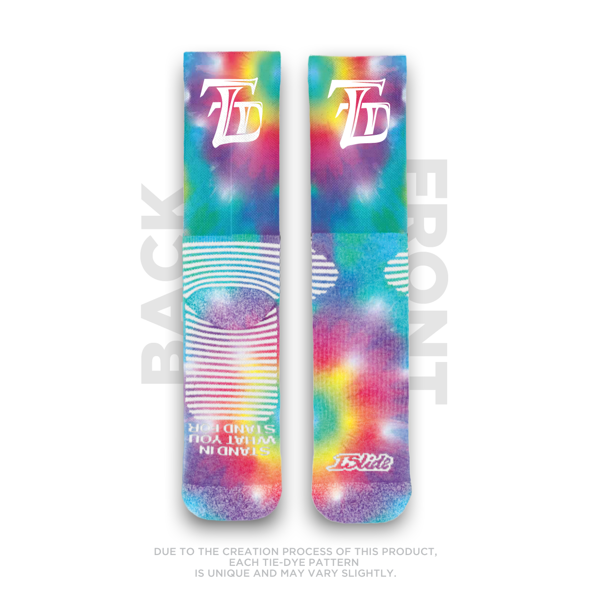 Trinity Thomas 'Primary' Tie Dye Socks