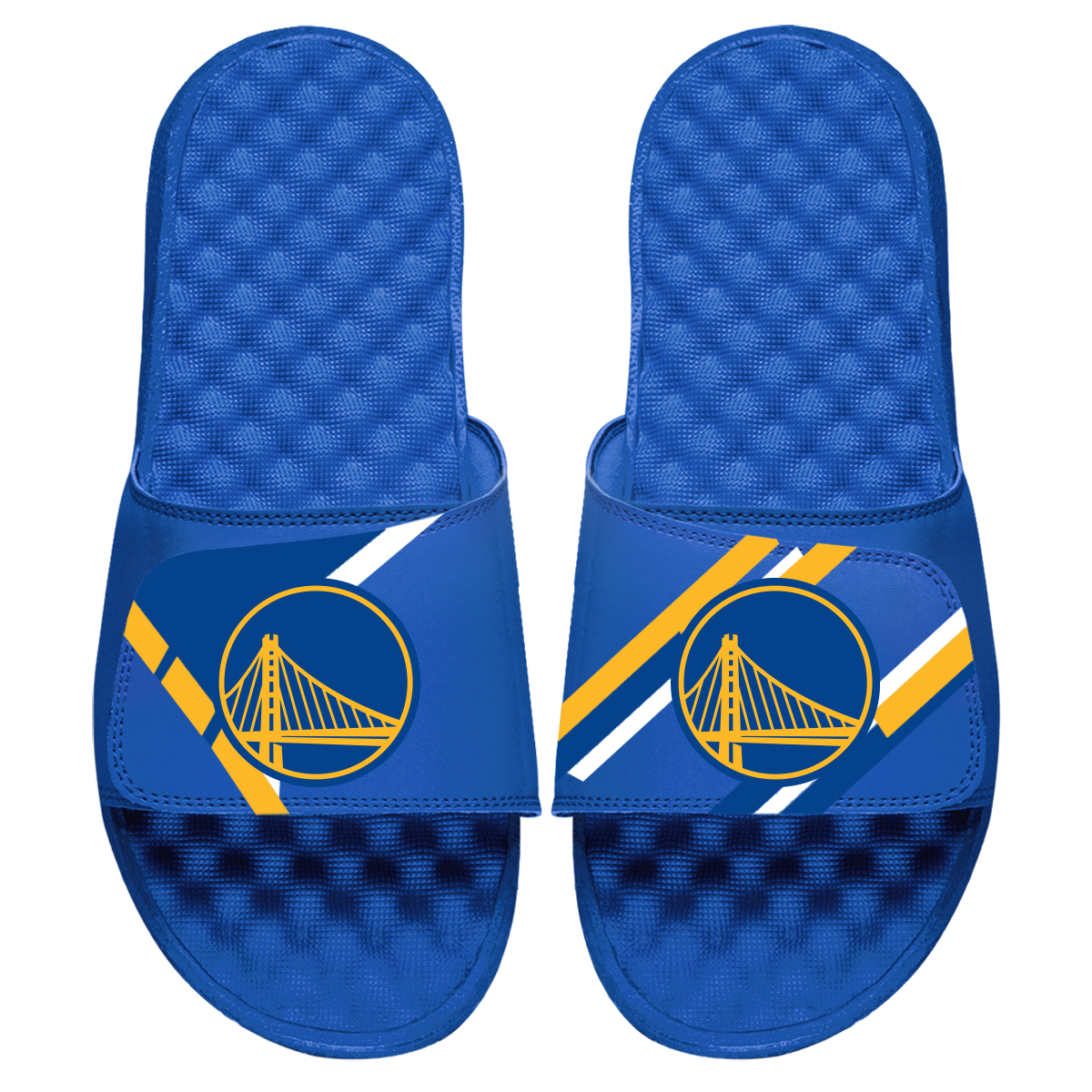 Golden State Warriors ISlide Statement Jersey Split Slide Sandals - Black