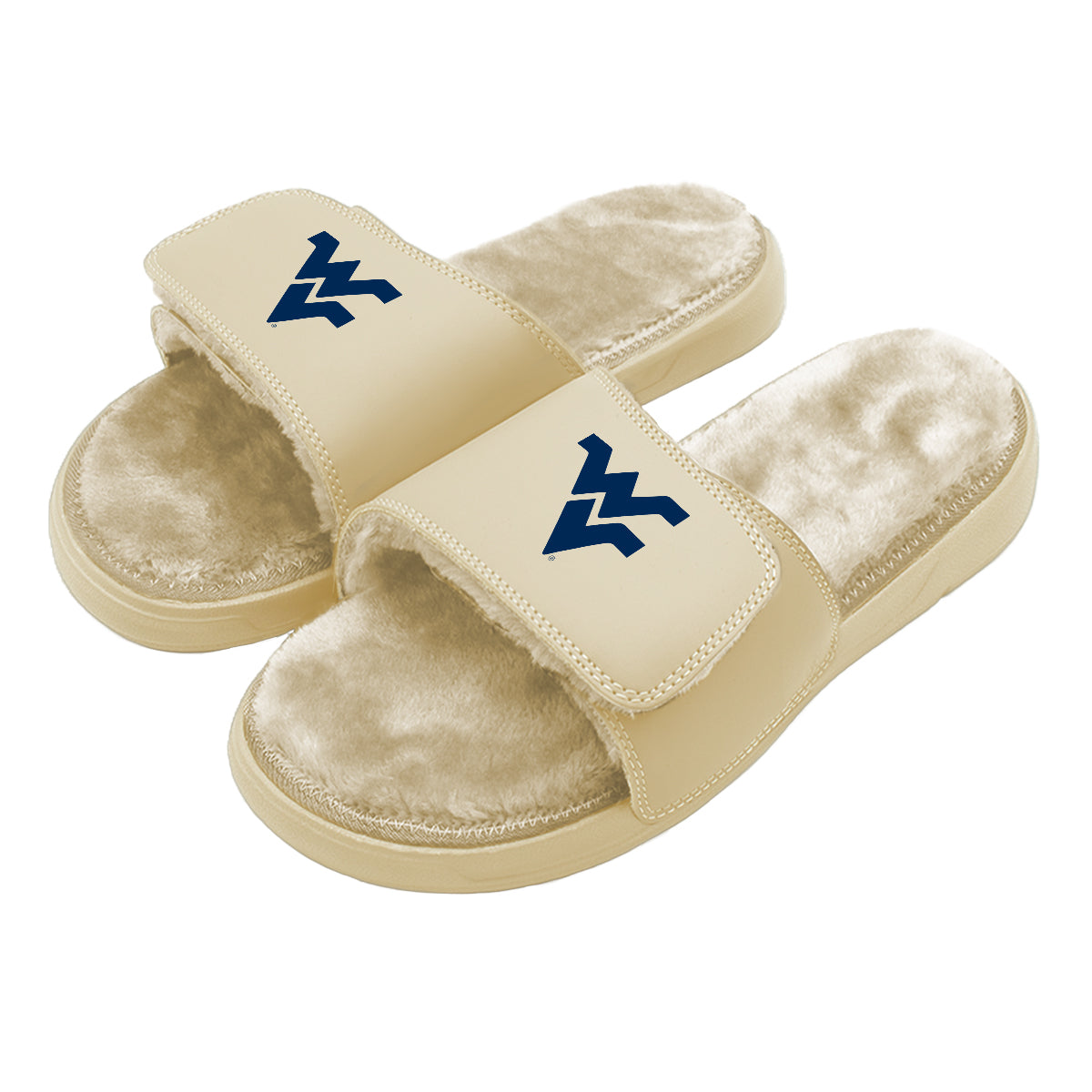 WVU Dune Fur Slides